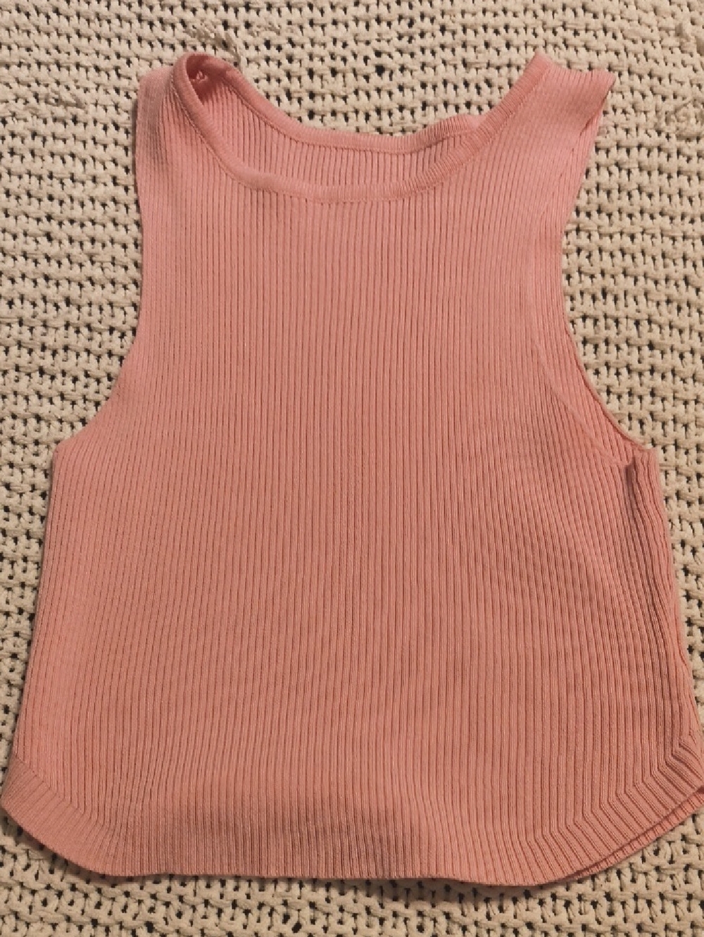 Crop Tank Top Pink Xs